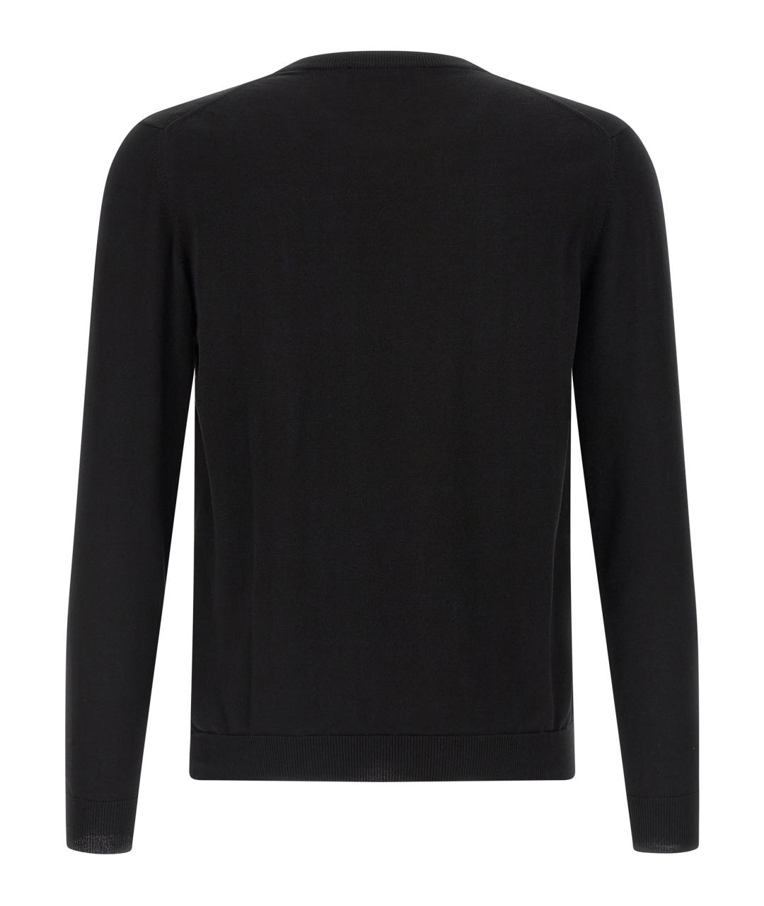ZANONE Черный хлопковый джемпер / свитер, фото 2