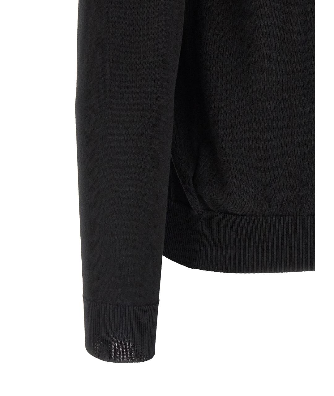 ZANONE Черный хлопковый джемпер / свитер, фото 4