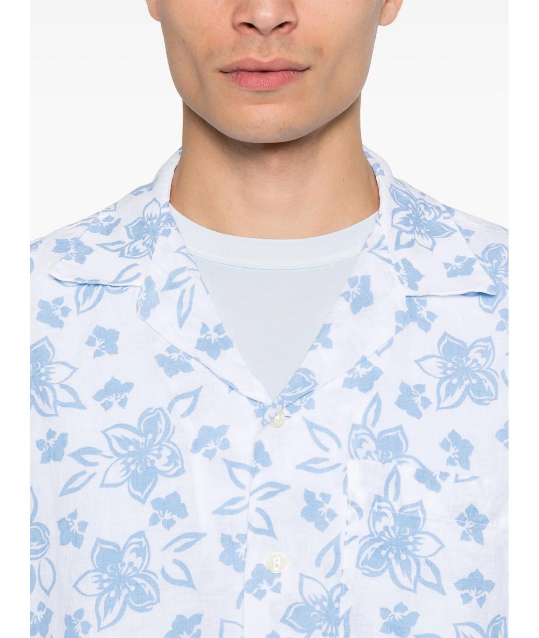 120% LINO Мульти льняная кэжуал рубашка, фото 5