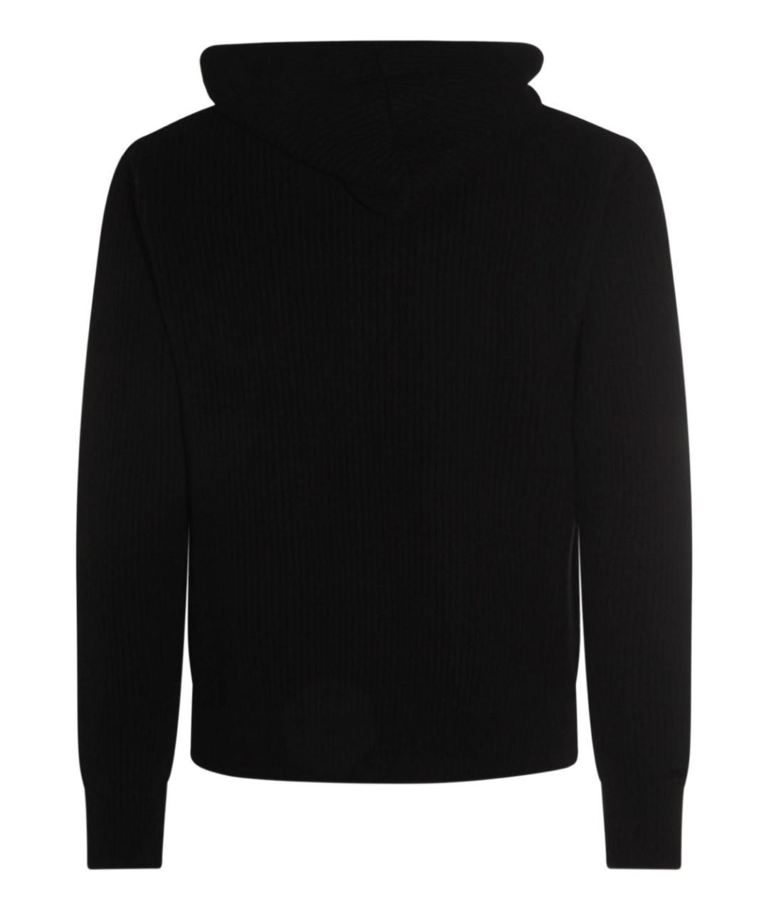 LARDINI Черный шерстяной кардиган, фото 2