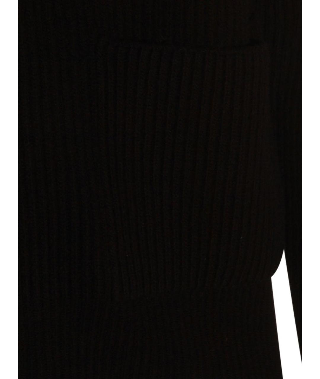 LARDINI Черный шерстяной кардиган, фото 3