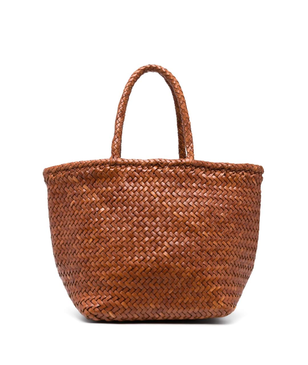 Dragon Diffusion Коричневая кожаная сумка тоут, фото 1