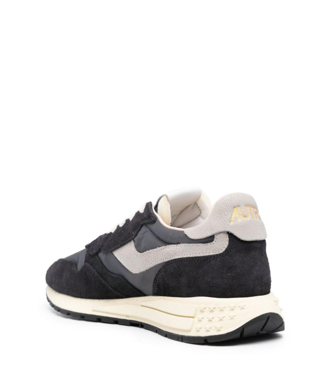 AUTRY Черные текстильные низкие кроссовки / кеды, фото 3