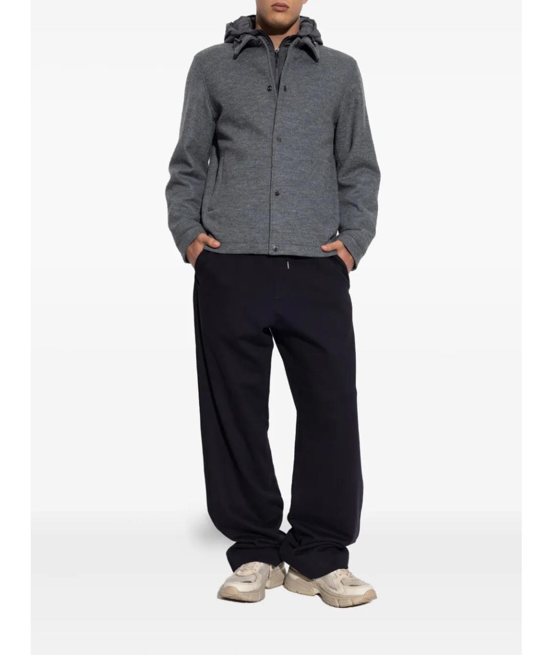 WOOLRICH Серая шерстяная куртка, фото 2