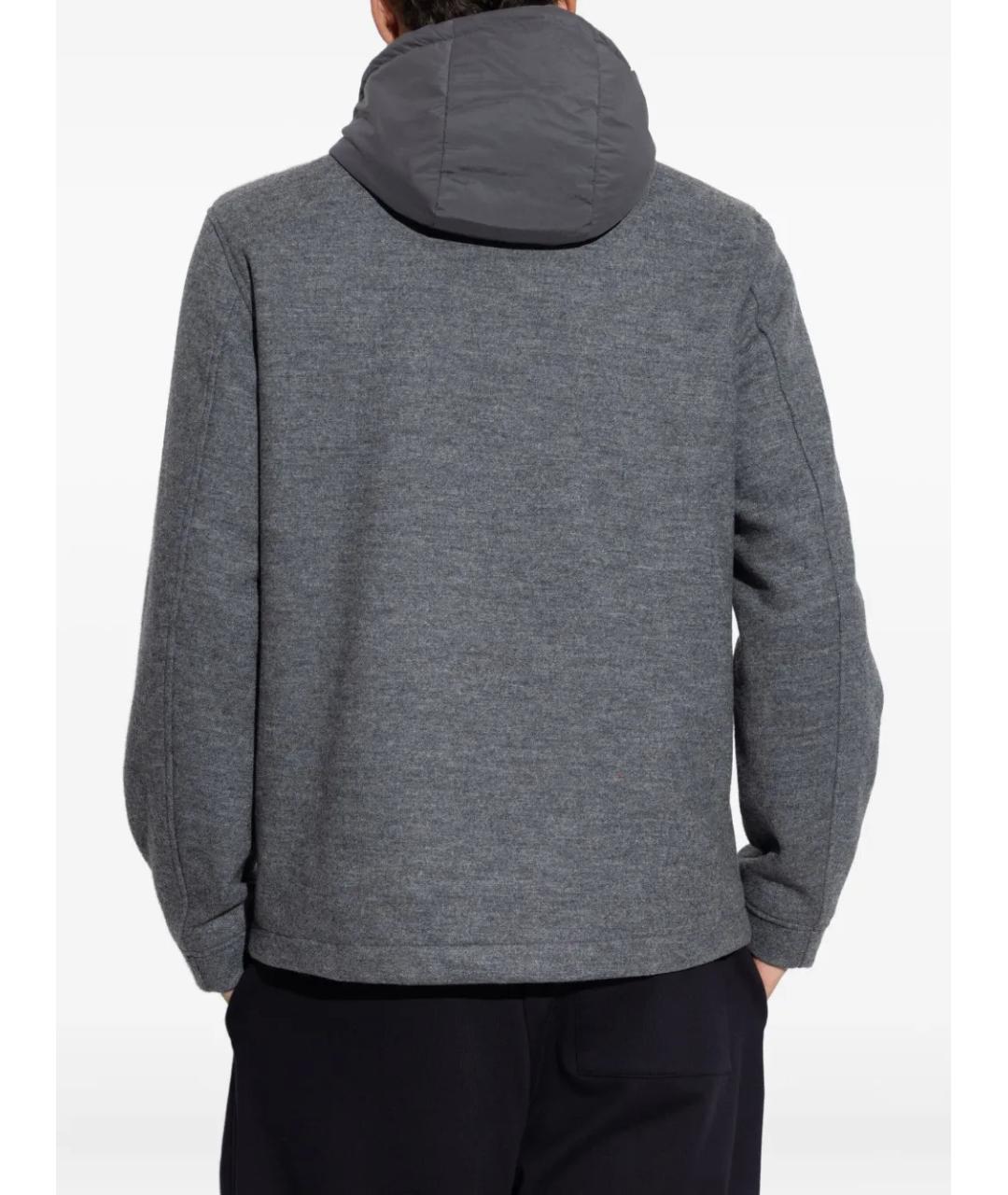 WOOLRICH Серая шерстяная куртка, фото 4