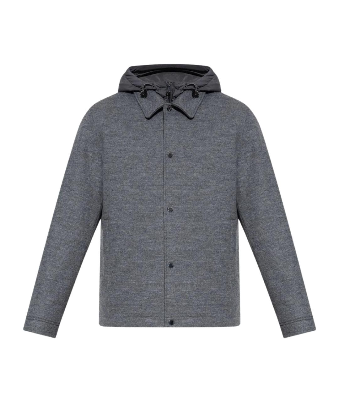 WOOLRICH Серая шерстяная куртка, фото 1