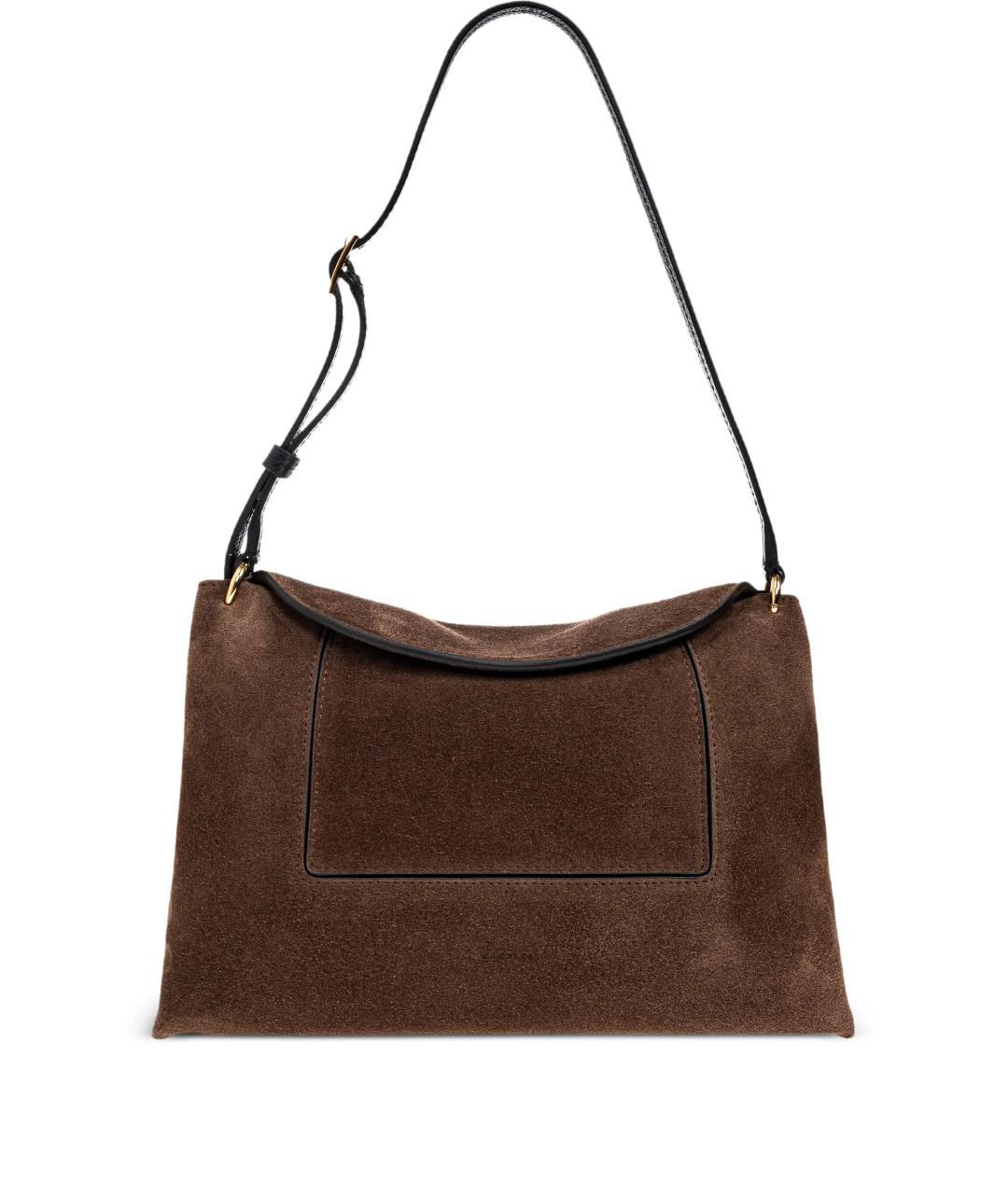 WANDLER Коричневая замшевая сумка через плечо, фото 1