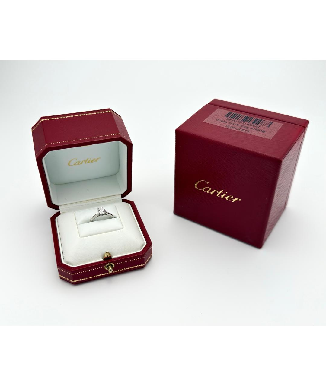 CARTIER Серебряное платиновое кольцо, фото 2