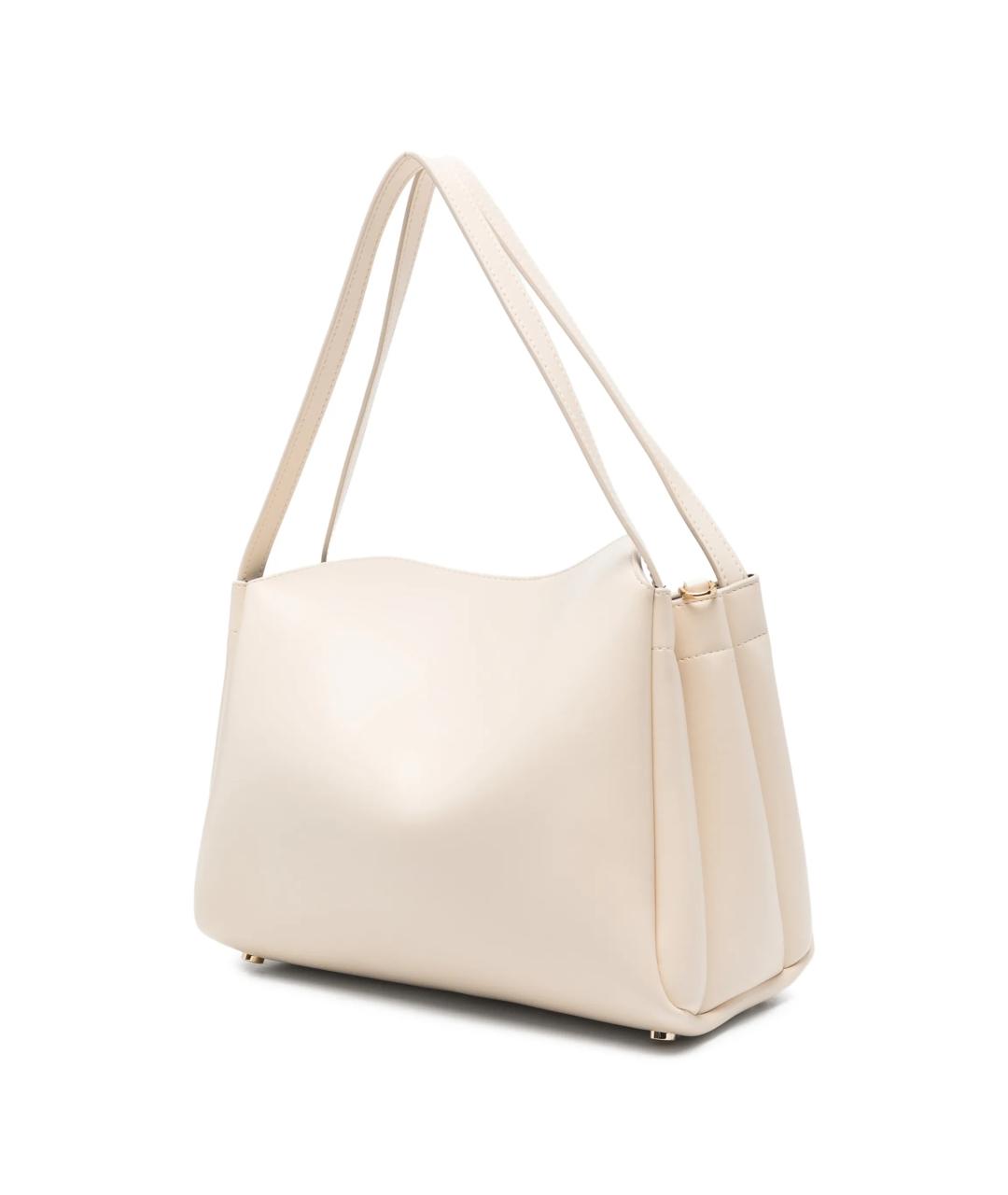 THEMOIRE Белая кожаная сумка через плечо, фото 3