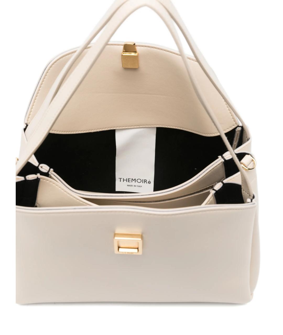 THEMOIRE Белая кожаная сумка через плечо, фото 4