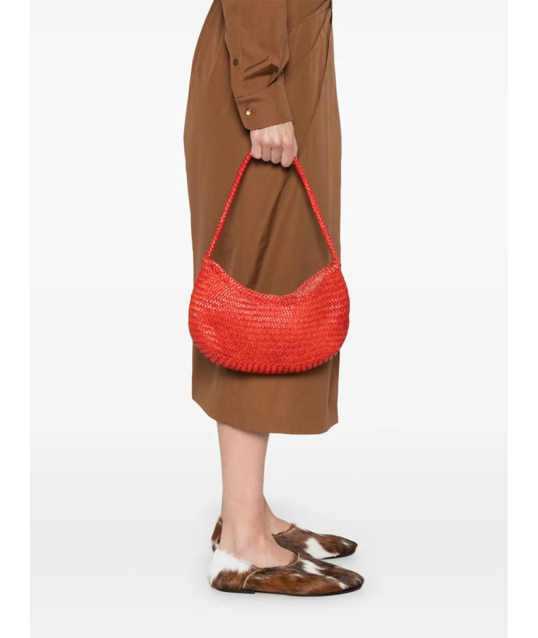 Dragon Diffusion Красная кожаная сумка через плечо, фото 2