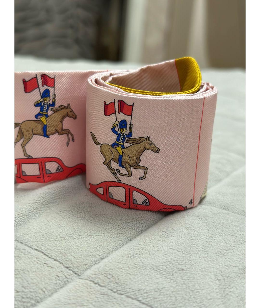 HERMES Мульти шелковый платок, фото 3