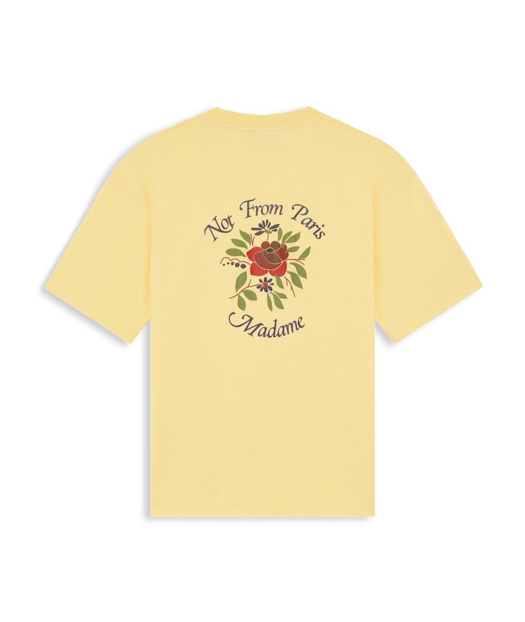 Drole de Monsieur Желтая хлопковая футболка, фото 2