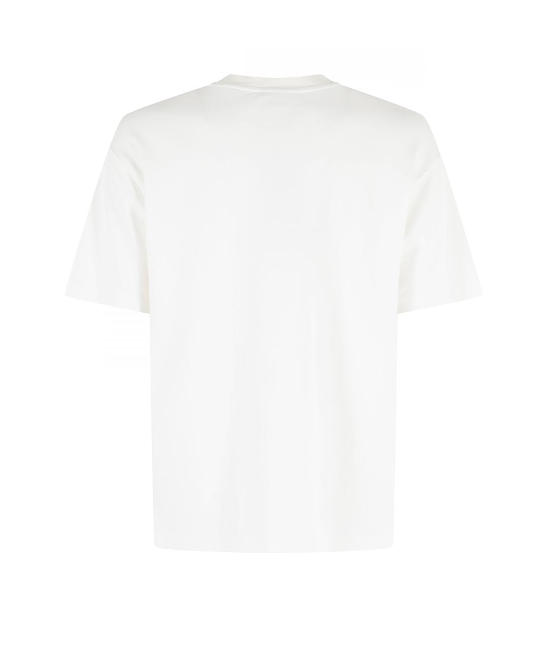 Drole de Monsieur Белая хлопковая футболка, фото 2