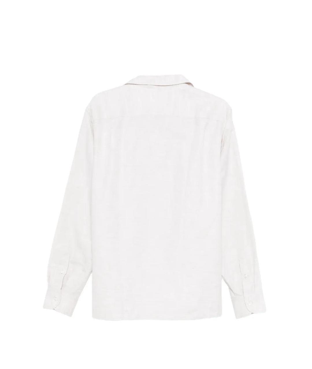 LARDINI Бежевая хлопковая кэжуал рубашка, фото 2