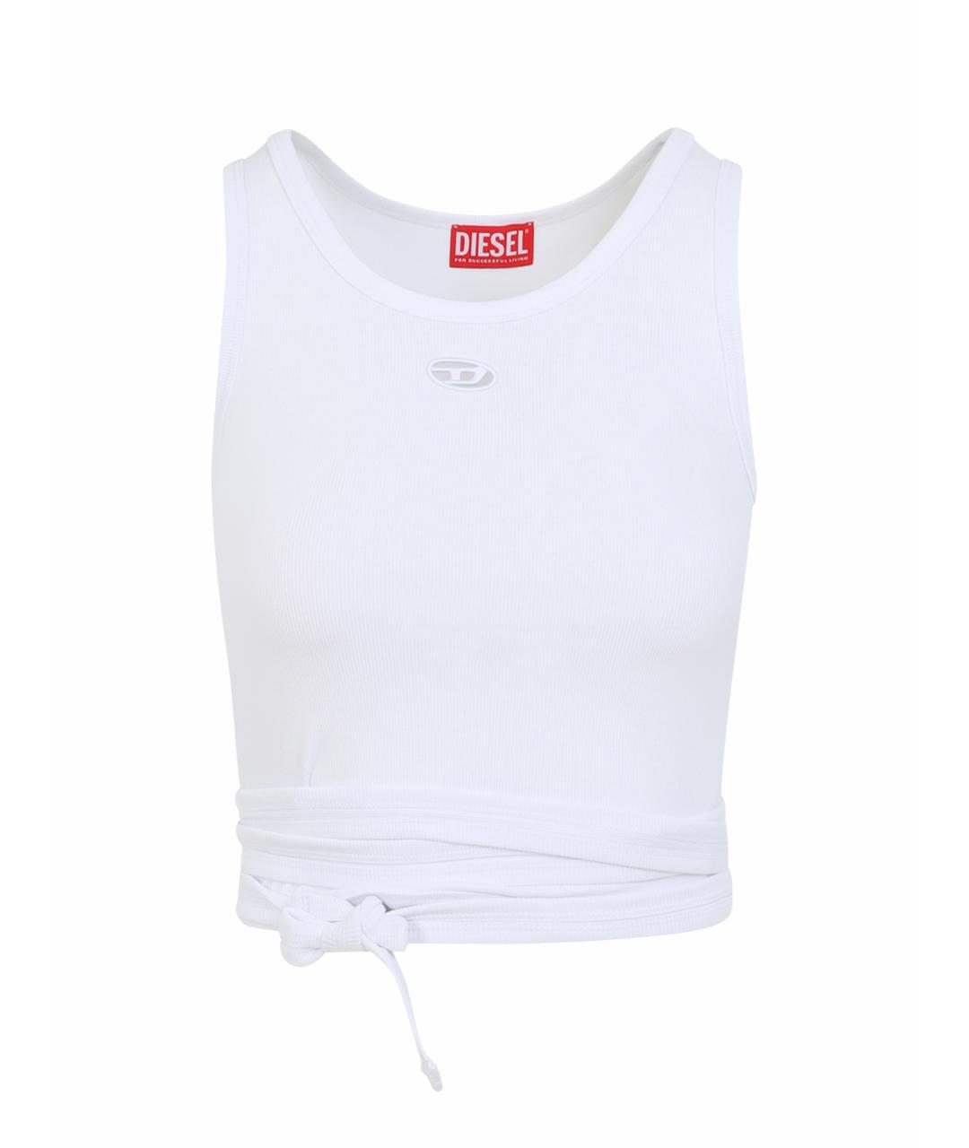 DIESEL Белая хлопковая майка, фото 1