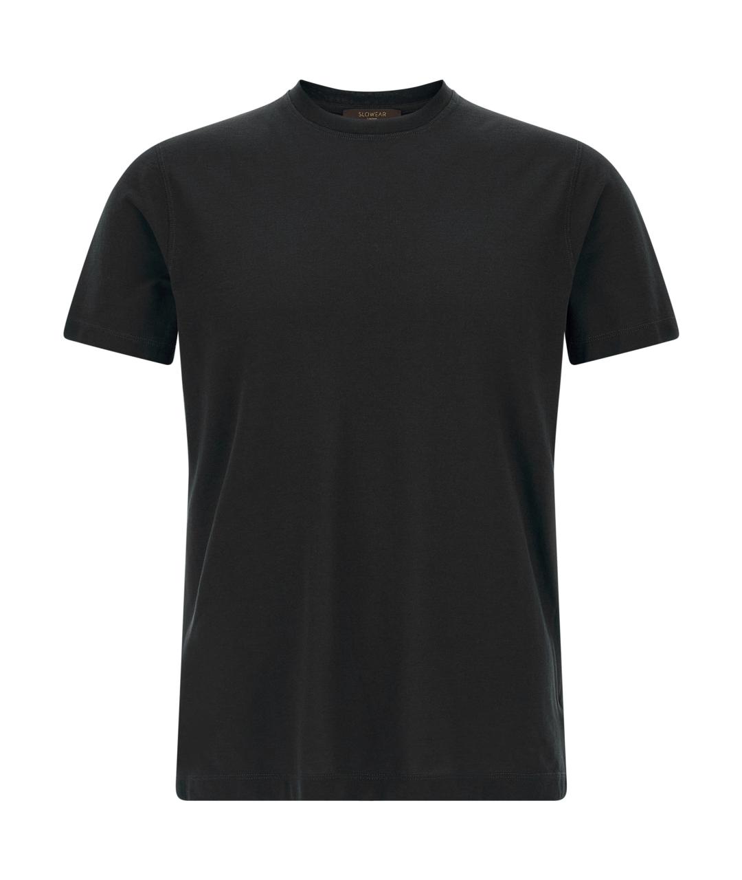 ZANONE Черная хлопковая футболка, фото 1