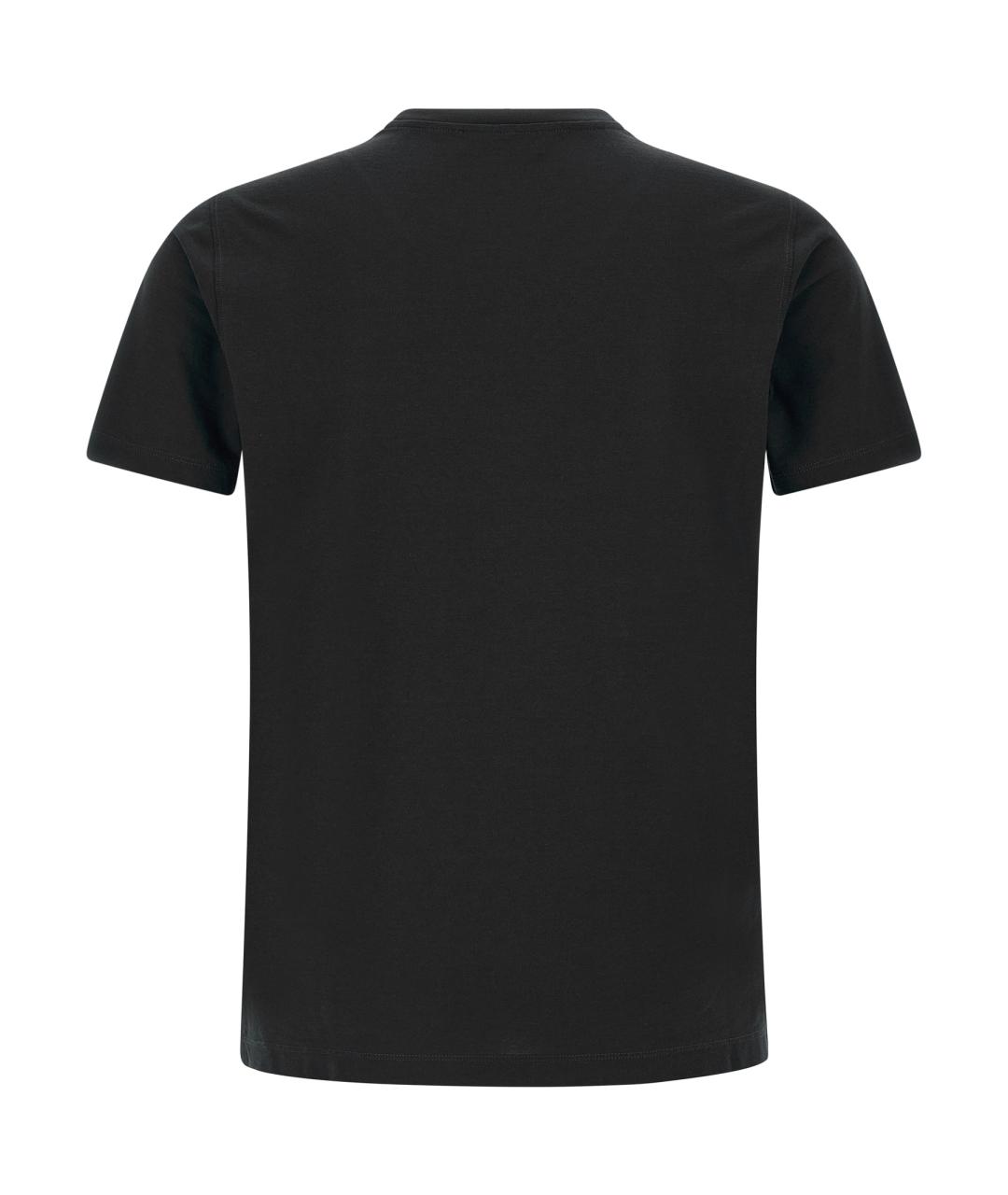 ZANONE Черная хлопковая футболка, фото 2