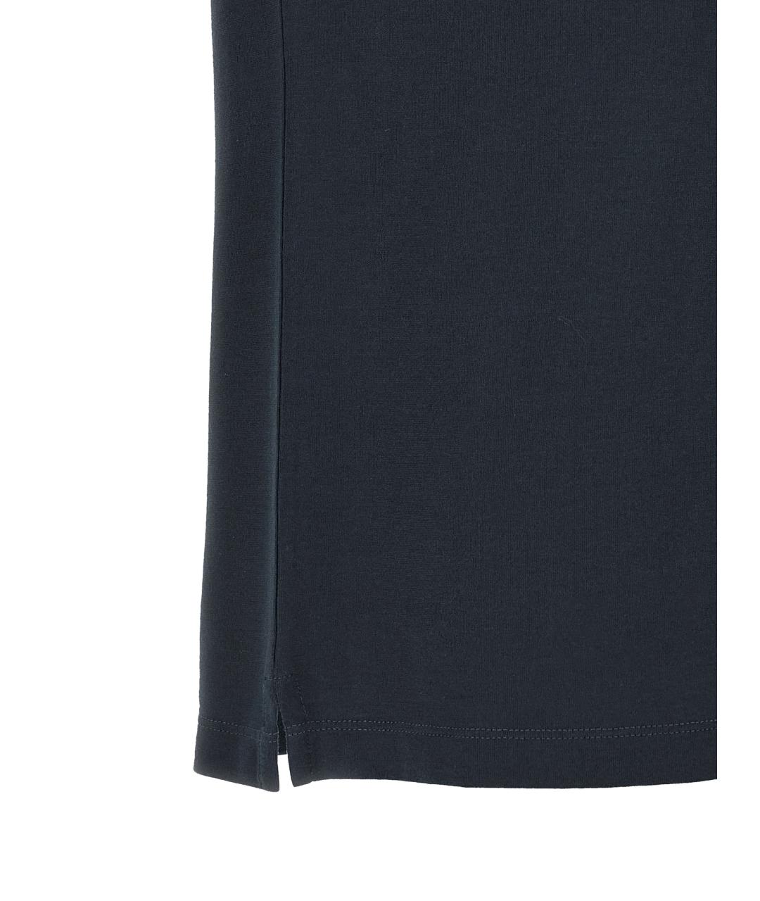 ZANONE Темно-синяя хлопковая футболка, фото 4