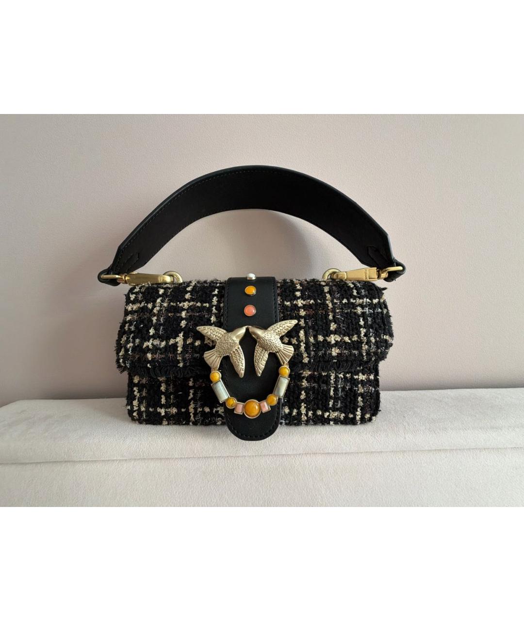 PINKO Мульти твидовая сумка через плечо, фото 7