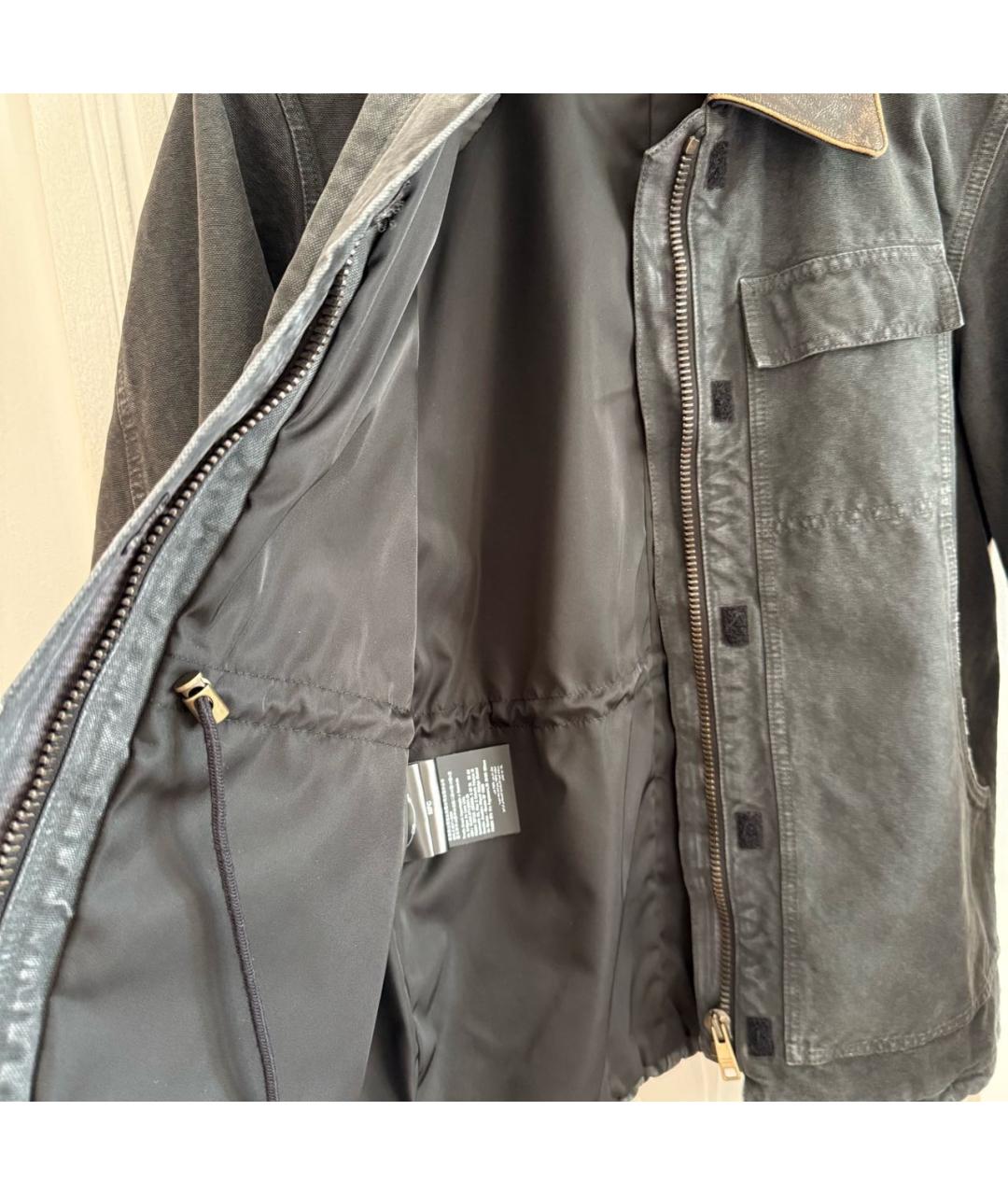 PRADA Антрацитовая деним куртка, фото 4