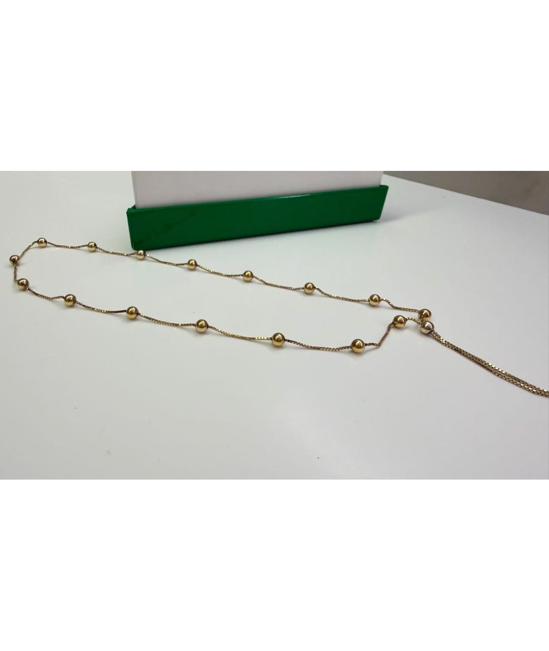 BOTTEGA VENETA Золотое серебряное колье, фото 2