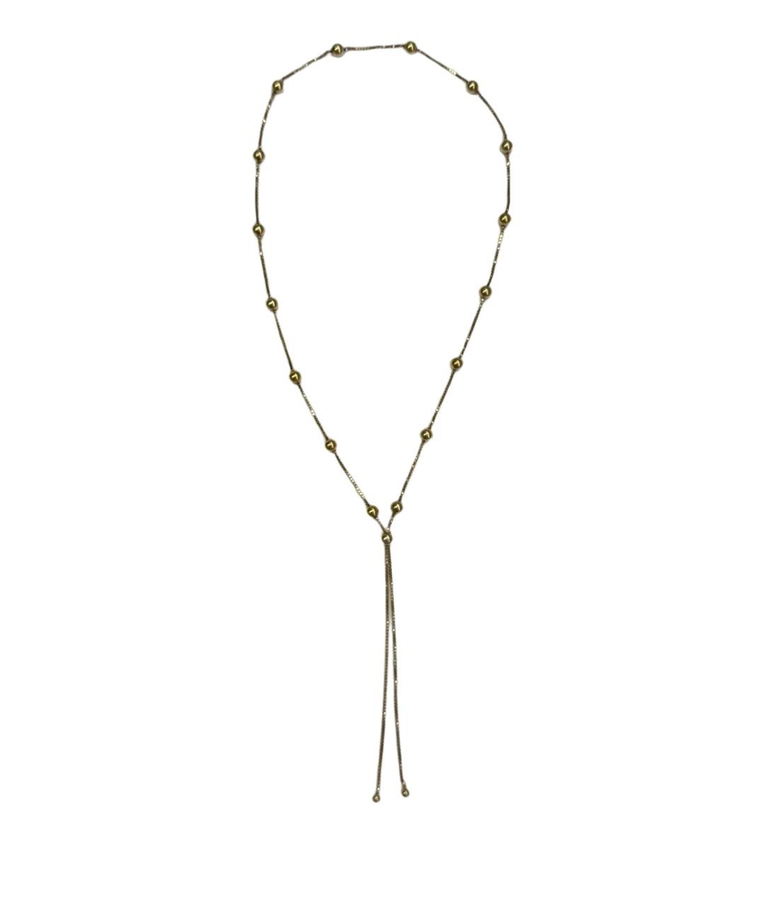 BOTTEGA VENETA Золотое серебряное колье, фото 1