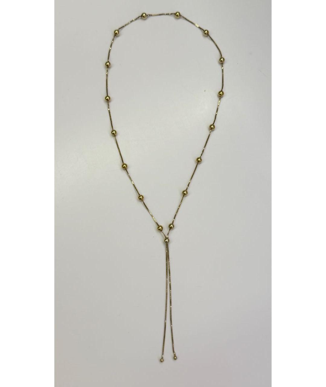 BOTTEGA VENETA Золотое серебряное колье, фото 9