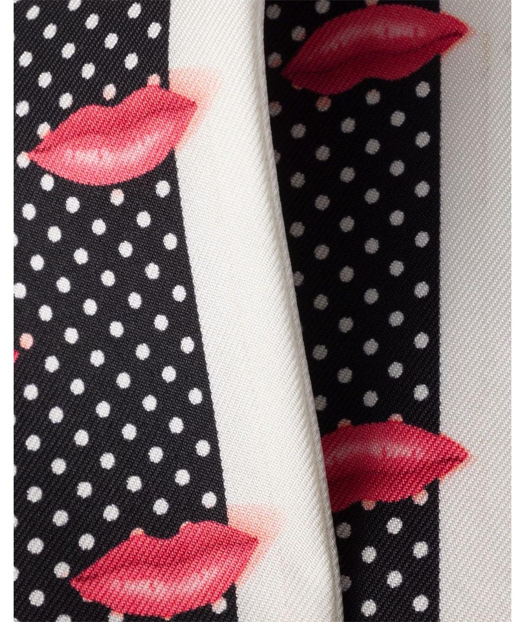 PRADA Черный шелковый шарф, фото 2