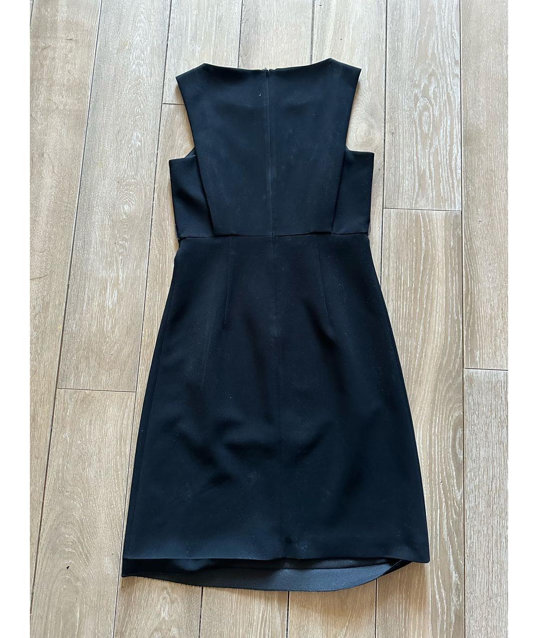 MAX MARA STUDIO Черное полиэстеровое коктейльное платье, фото 2