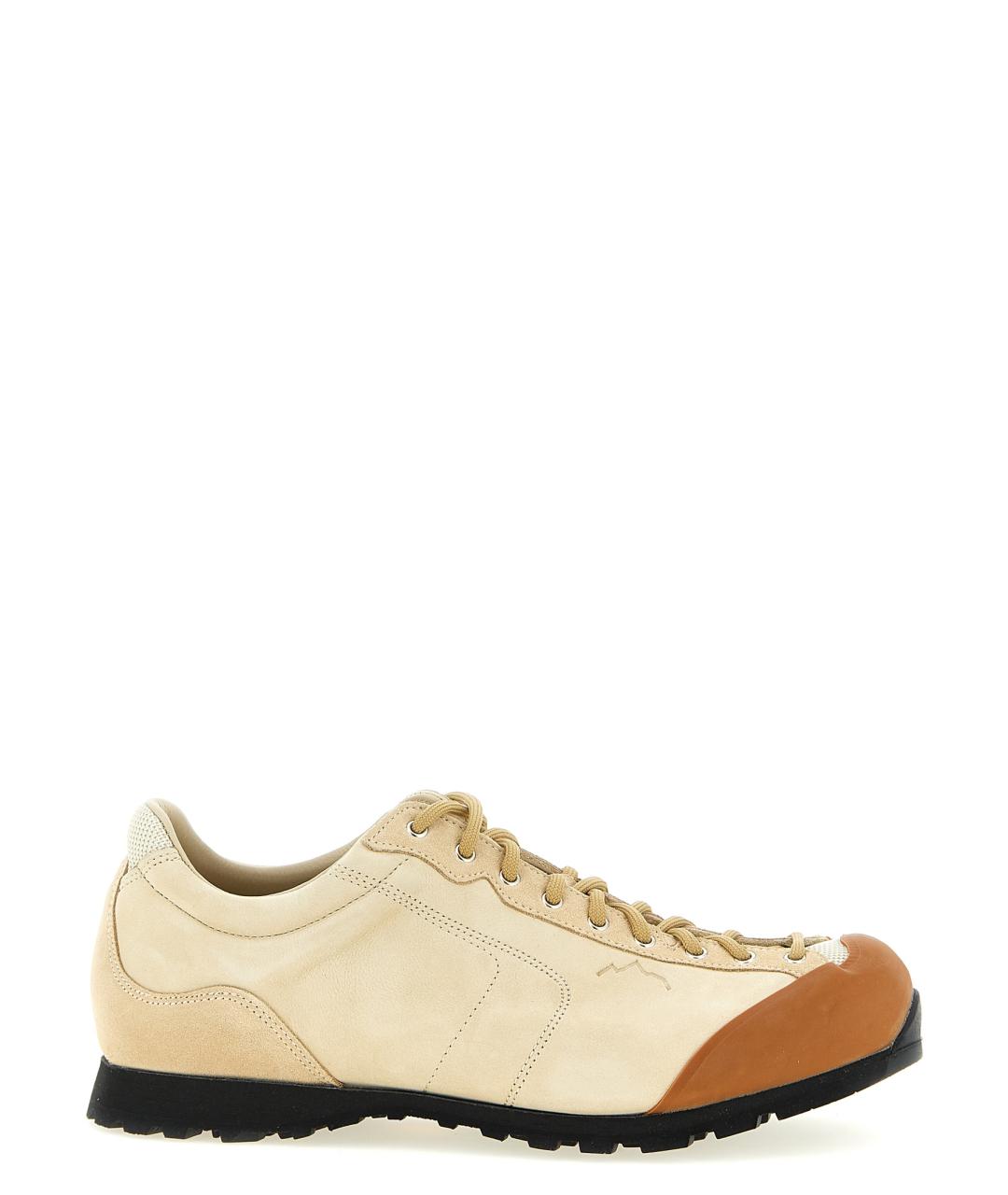 DIEMME Бежевые нубуковые низкие кроссовки / кеды, фото 1