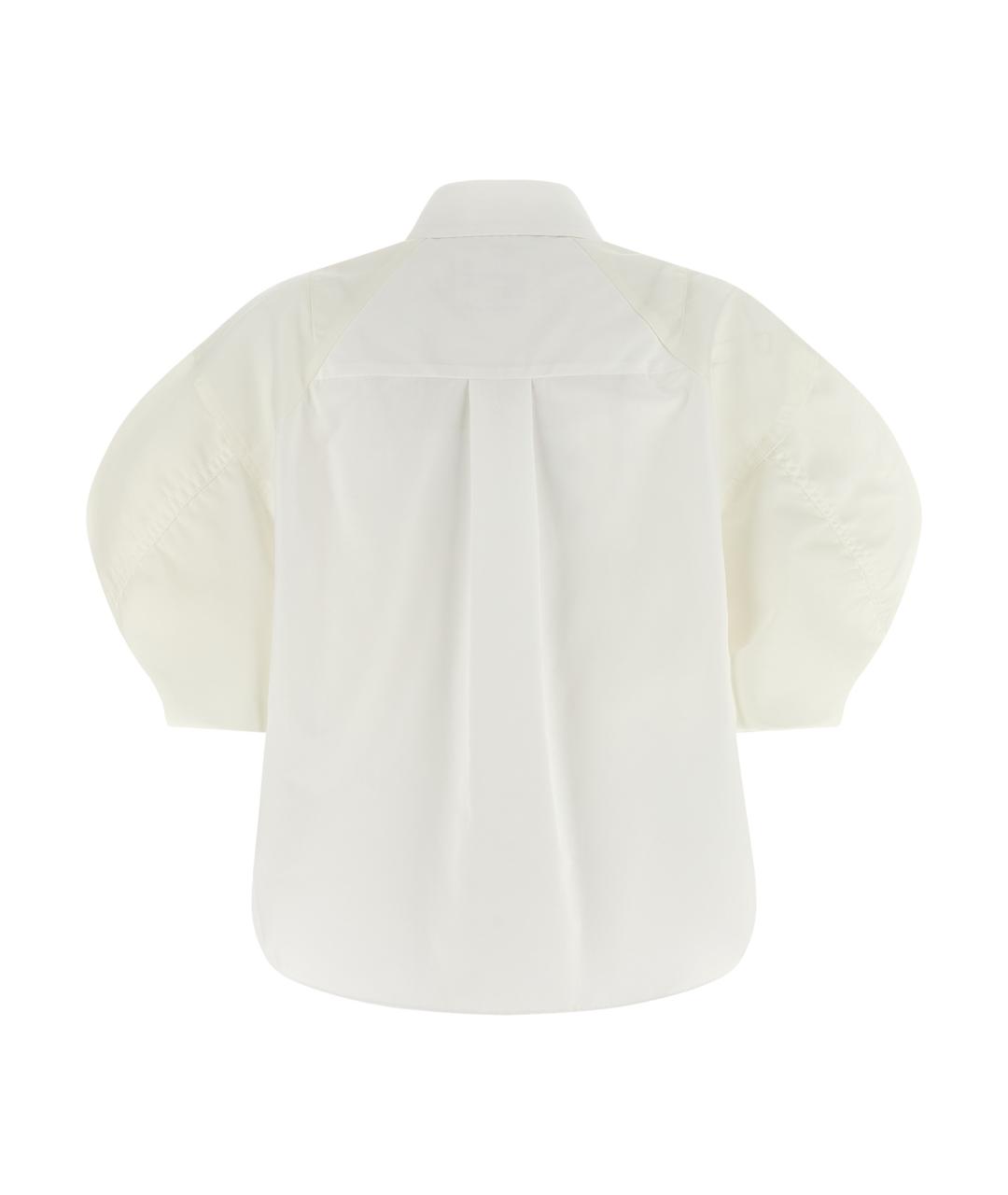 SACAI Белая хлопковая рубашка, фото 2
