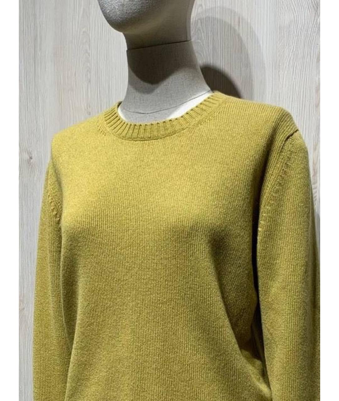 PRADA Горчичный кашемировый джемпер / свитер, фото 3