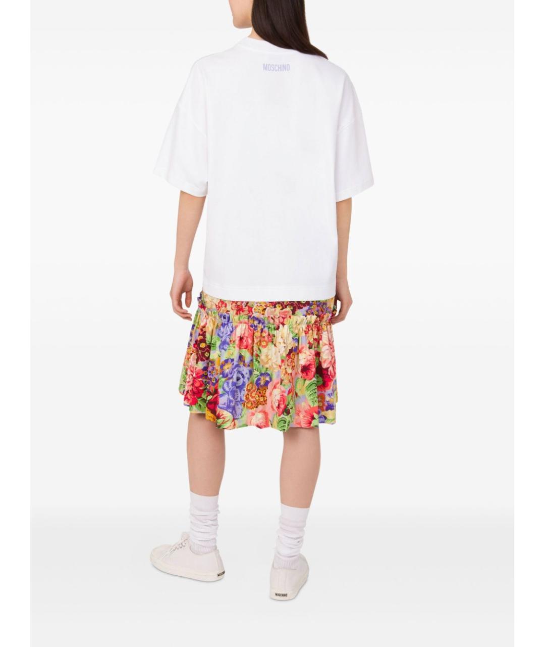 MOSCHINO Мульти хлопковое повседневное платье, фото 3