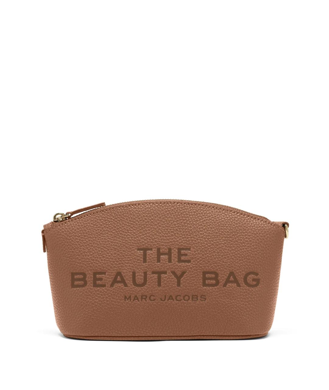 MARC JACOBS Коричневая кожаная косметичка, фото 1
