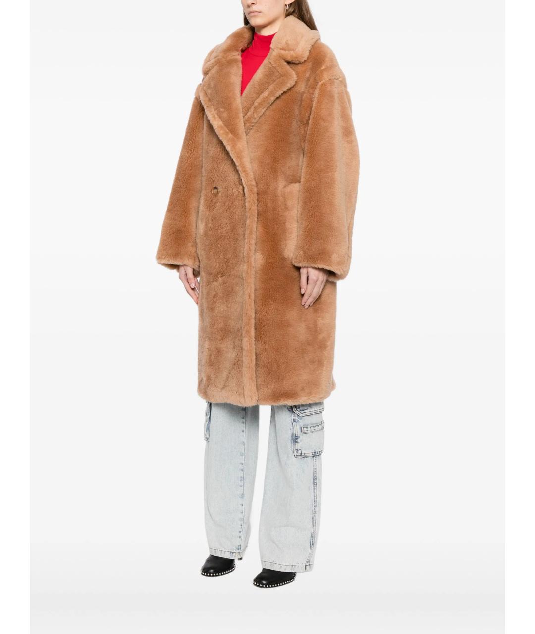 STAND STUDIO Бежевое шерстяное пальто, фото 3