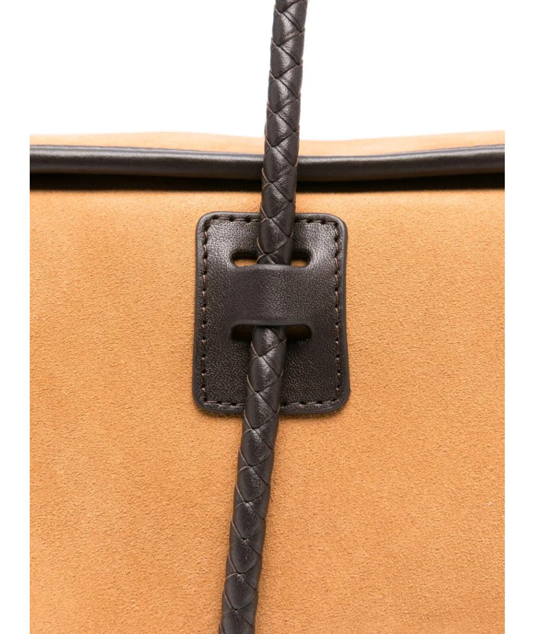 HEREU Коричневая замшевая сумка тоут, фото 4