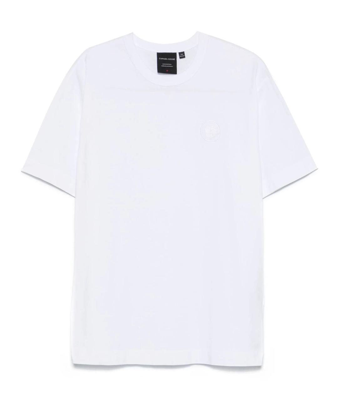 CANADA GOOSE Белая хлопковая футболка, фото 1