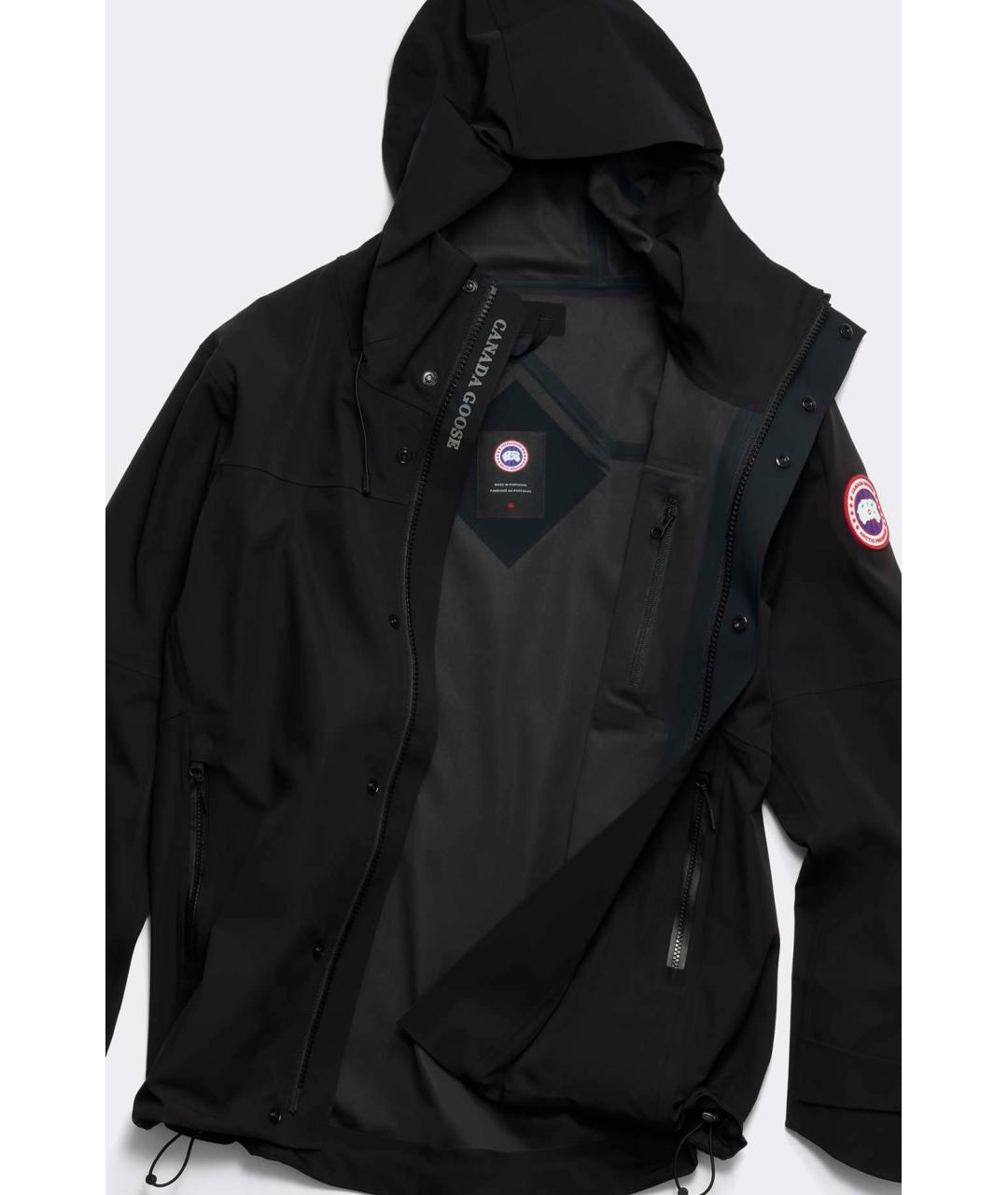 CANADA GOOSE Черная полиамидовая куртка, фото 9