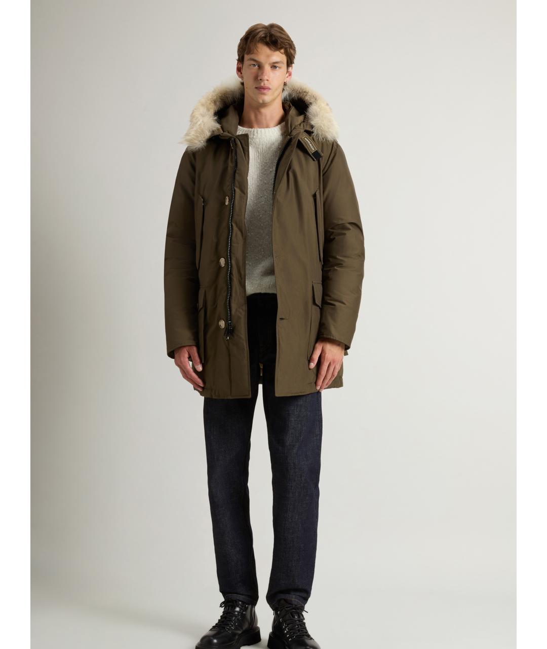 WOOLRICH Зеленая хлопковая парка, фото 3