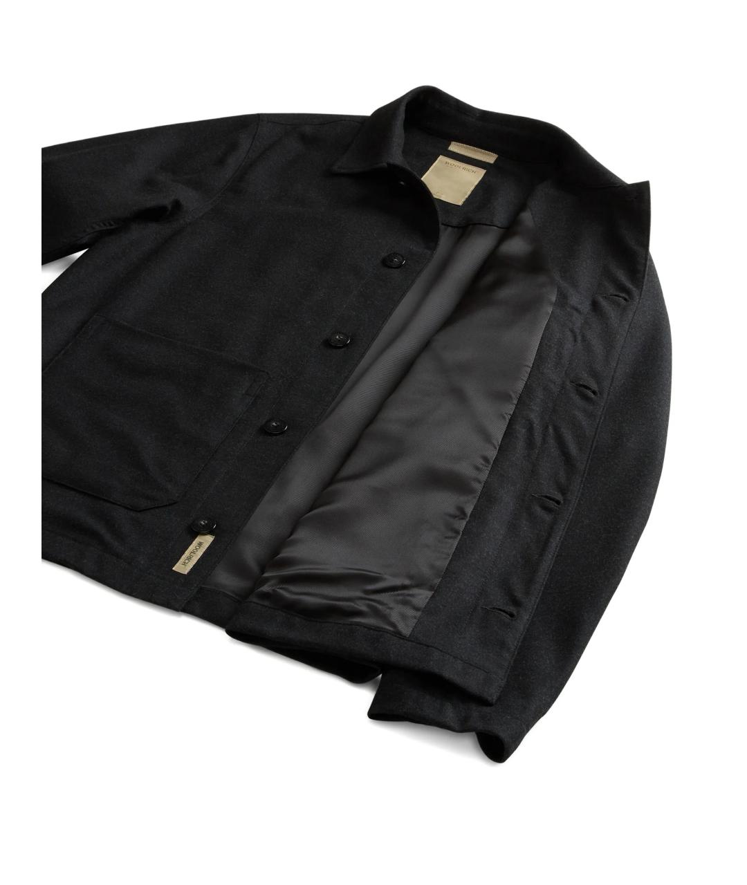 WOOLRICH Черная шерстяная куртка, фото 5