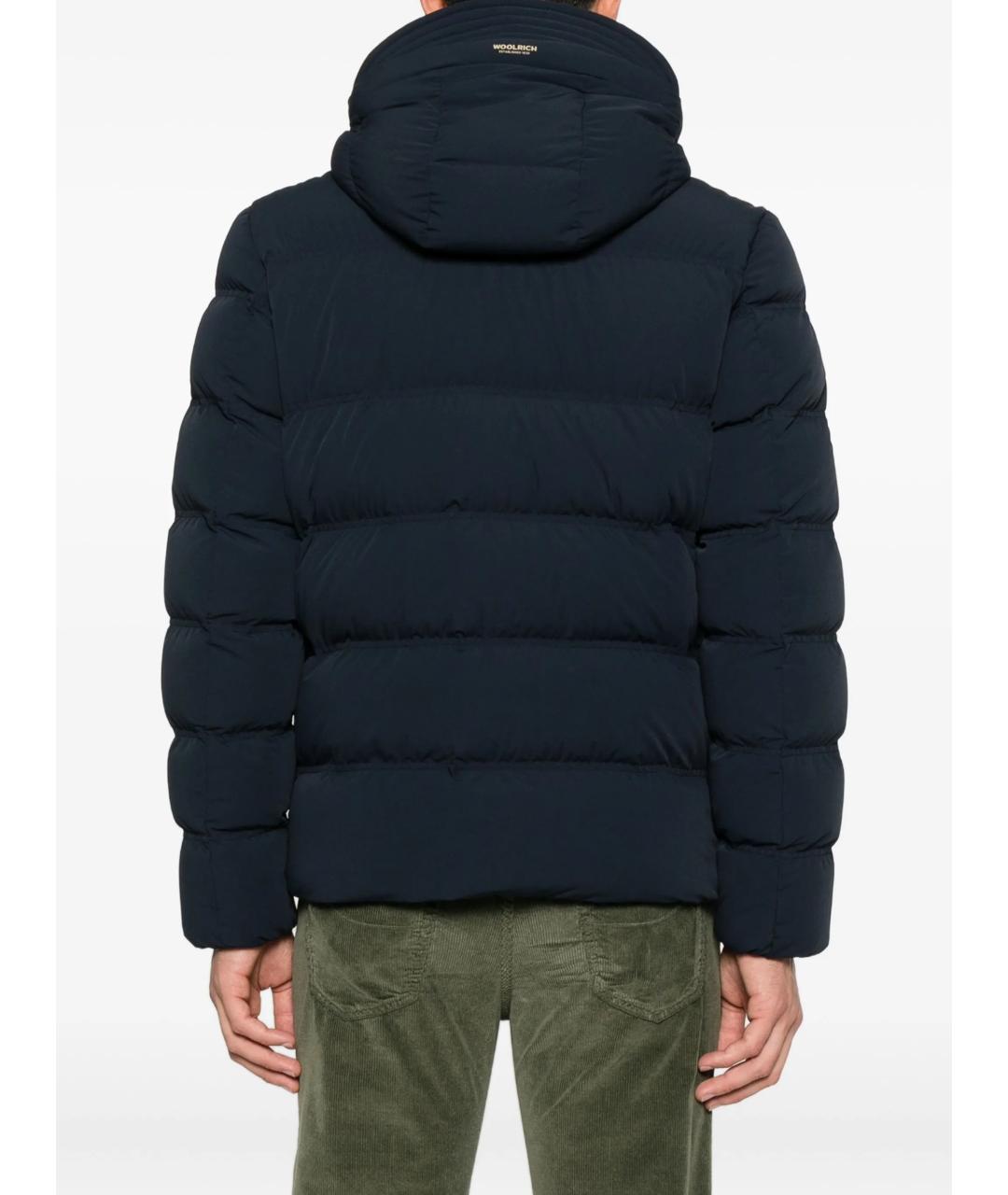 WOOLRICH Темно-синий полиамидовый пуховик, фото 4