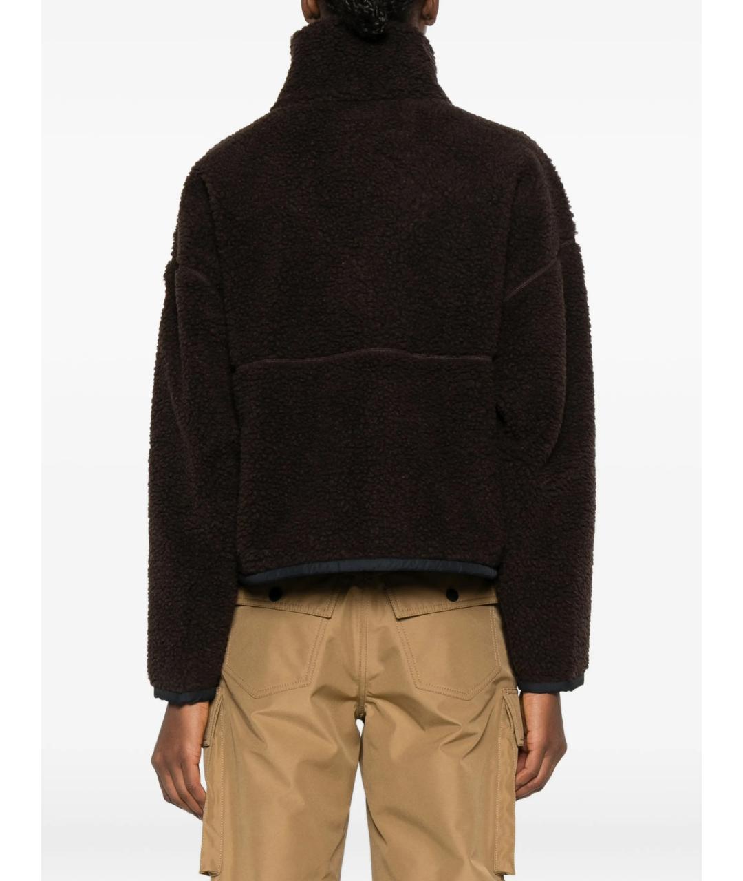 CANADA GOOSE Коричневая шерстяная куртка, фото 4
