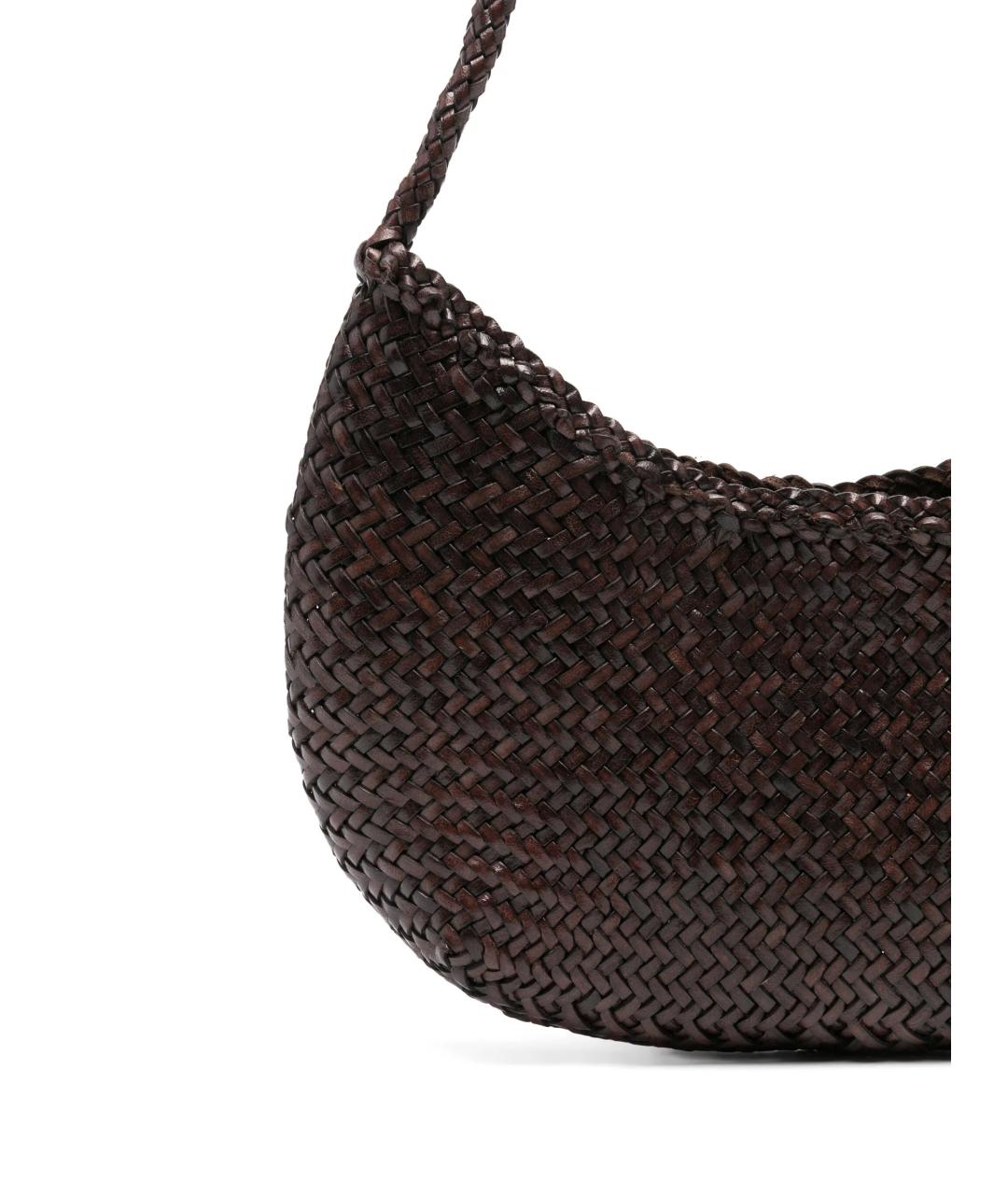 Dragon Diffusion Коричневая кожаная сумка через плечо, фото 4