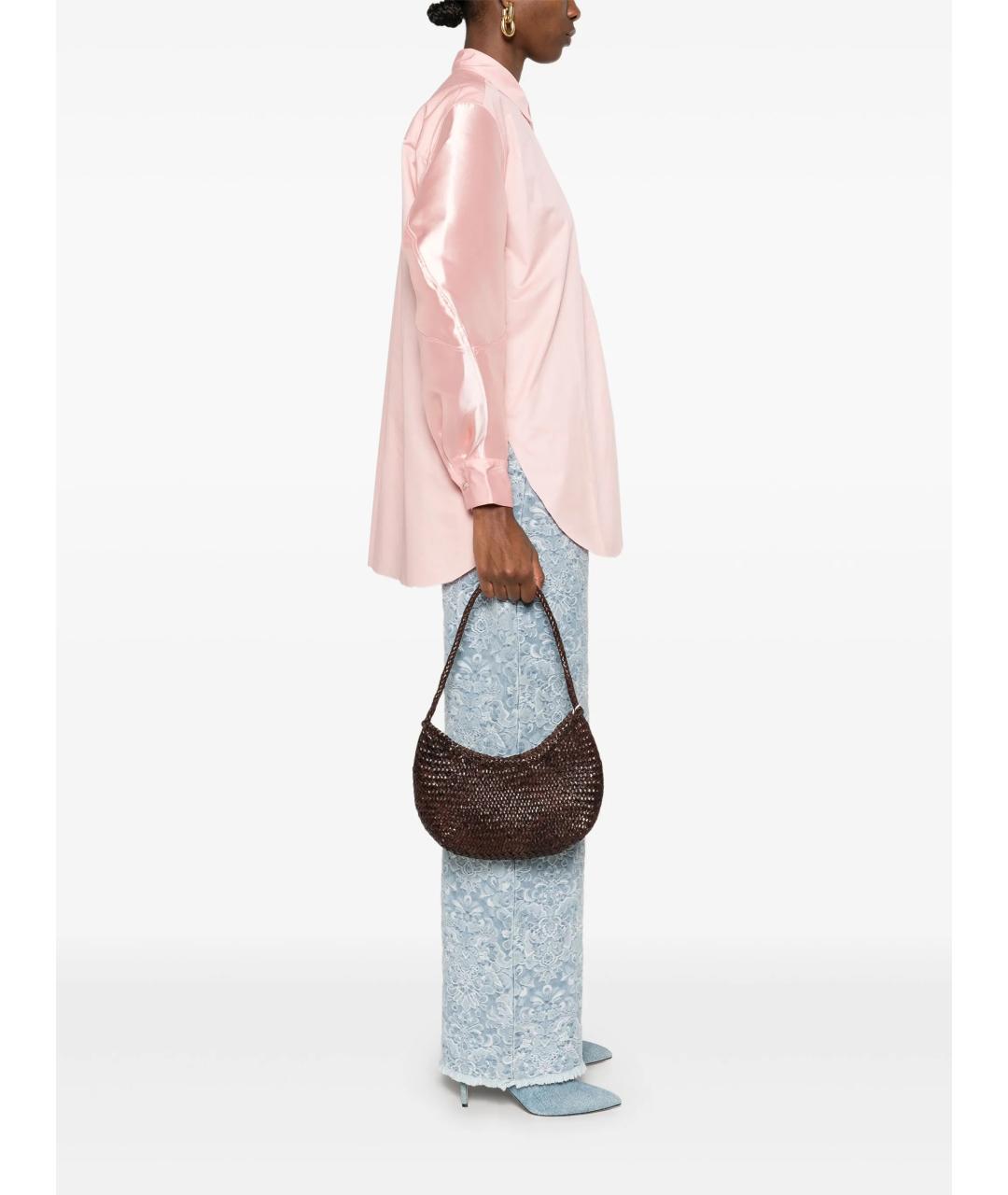 Dragon Diffusion Коричневая кожаная сумка через плечо, фото 2