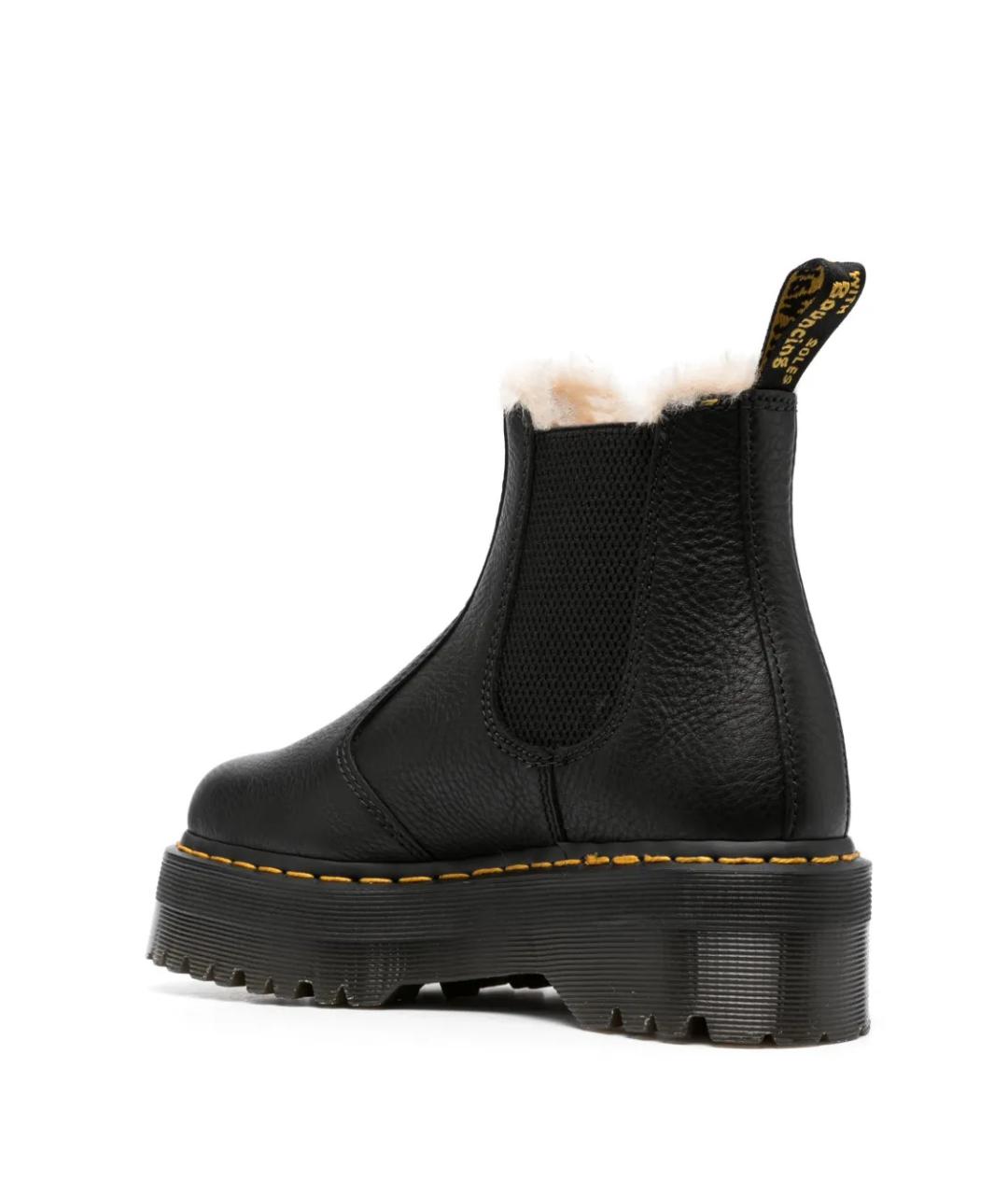 DR. MARTENS Черные кожаные ботинки, фото 3