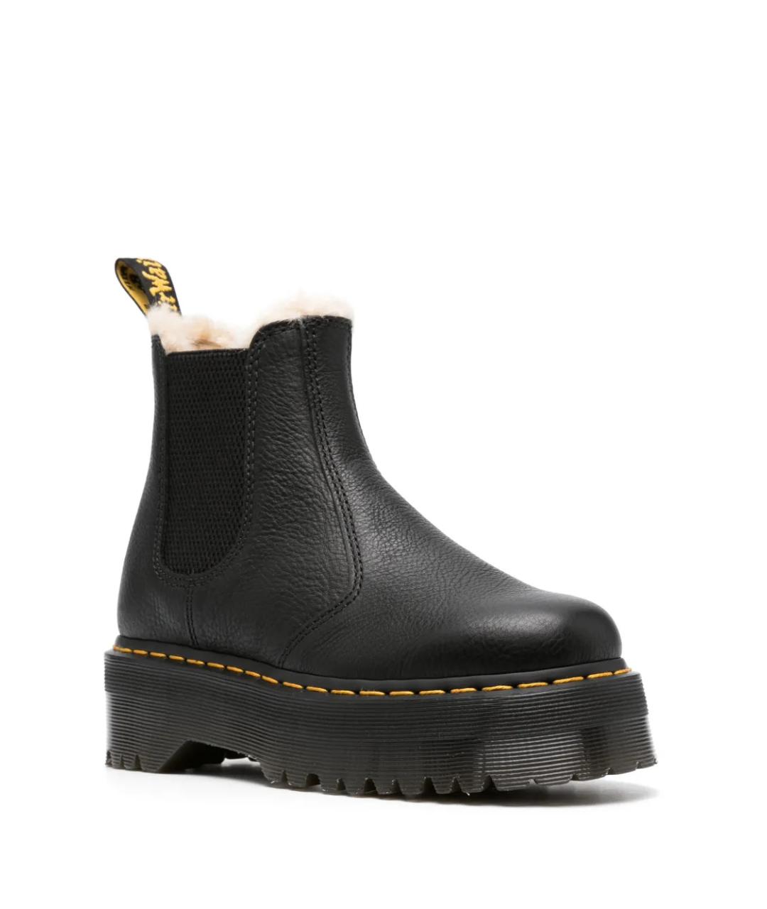 DR. MARTENS Черные кожаные ботинки, фото 2