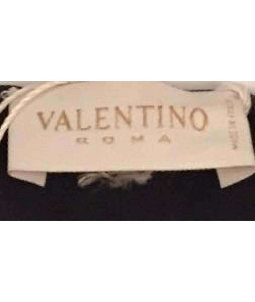 VALENTINO Черное шелковое вечернее платье, фото 8