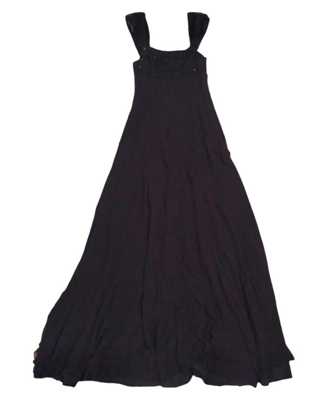 VALENTINO Черное шелковое вечернее платье, фото 9