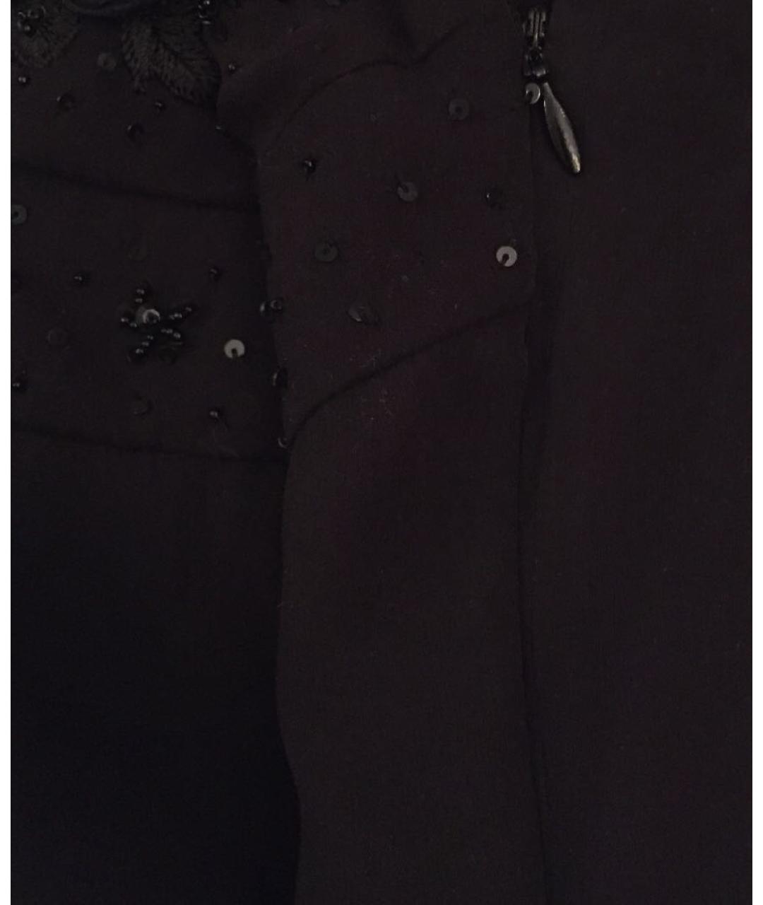 VALENTINO Черное шелковое вечернее платье, фото 3